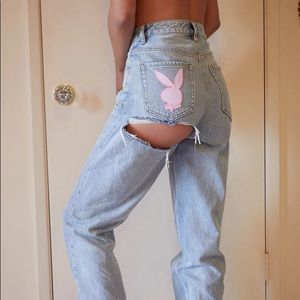Pacsun X Playboy 90s high waisted boyfriend jeans